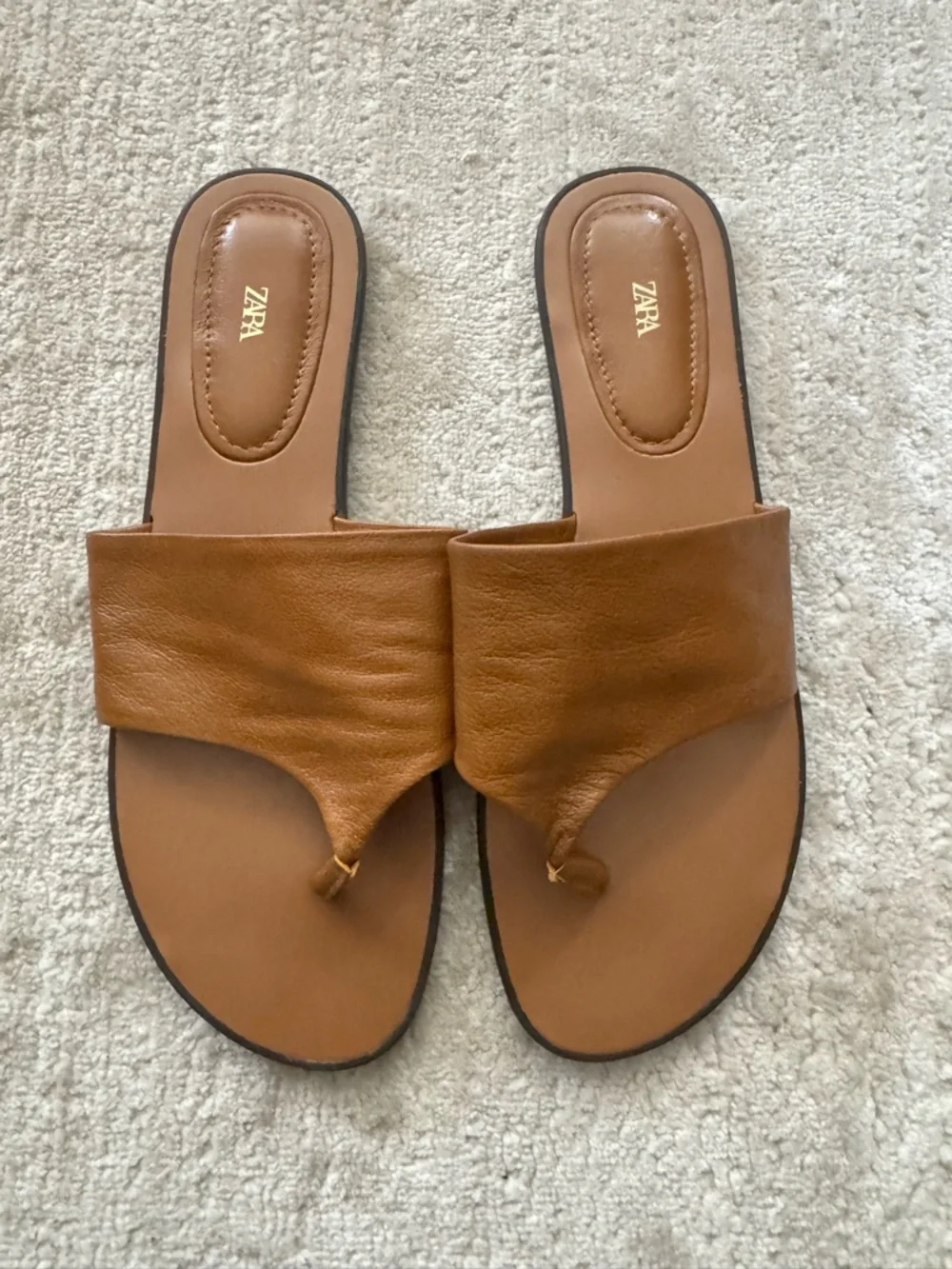 Zara Leather Sandals - Picture 3 of 4
